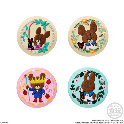 『くまのがっこう』【食玩】刺繍缶バッジビスケット【BOX】